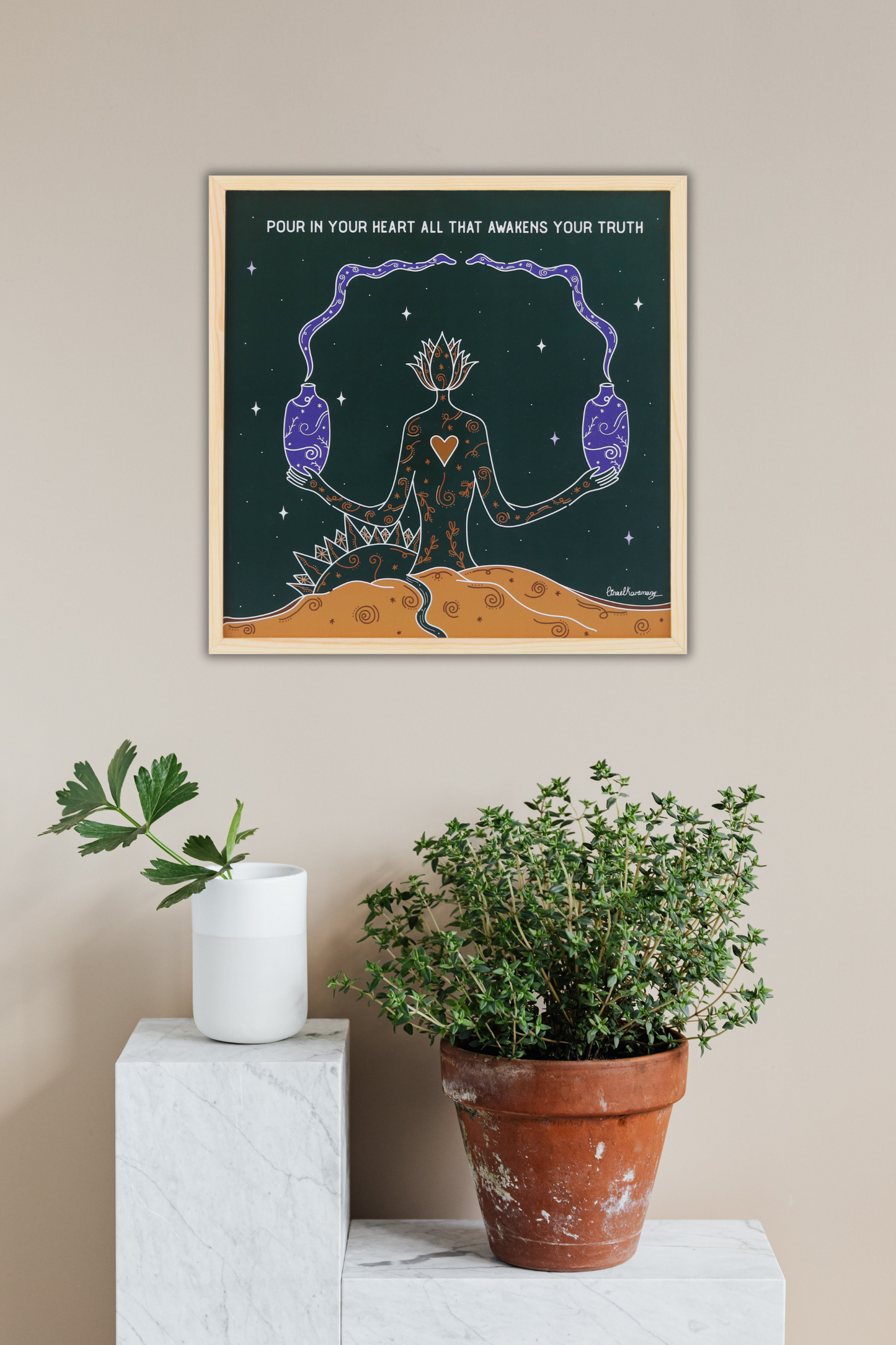 Framed Art Print - Heart Awakening